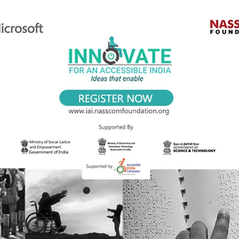 NASSCOM Foundation and Microsoft announce the Innovate for Accessible India (IAI) initiative to power the growth of Assistive Technologies
